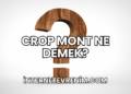 Crop Mont Ne Demek?